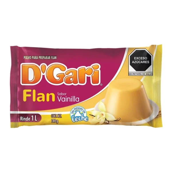 Polvo Para Preparar Gelatina Dgari Flan 140g