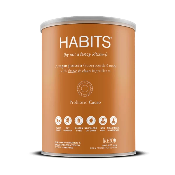 Proteína Vegetal Sabor Cacao Probiotic Habits 488gr