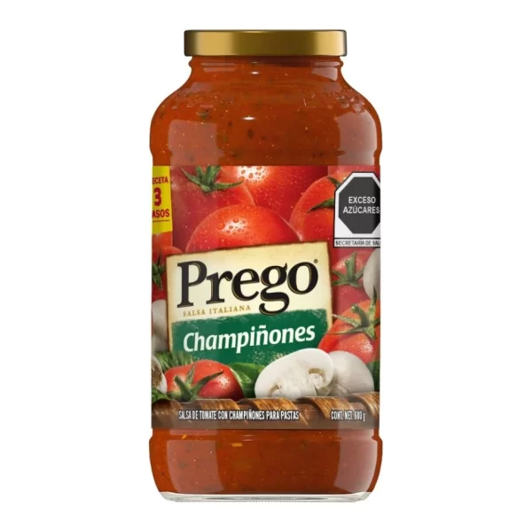 Salsa Champiñones Prego 680 gramos