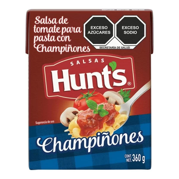 Salsa Pasta Champiñones Hunts 360 gramos