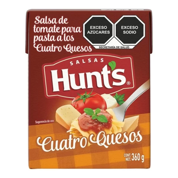 Salsa Pasta Cuatro Quesos Hunts 360 gramos