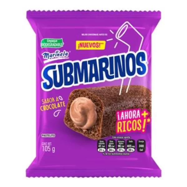 Submarino Chocolate Marinela 105g