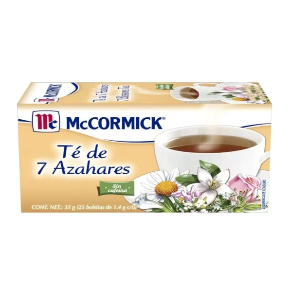 Te de 7 Azahares Mccormick con 25 sobres