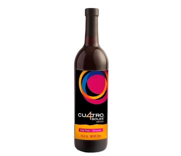 Vino Tinto Afrutado Cuatro Soles 750ml