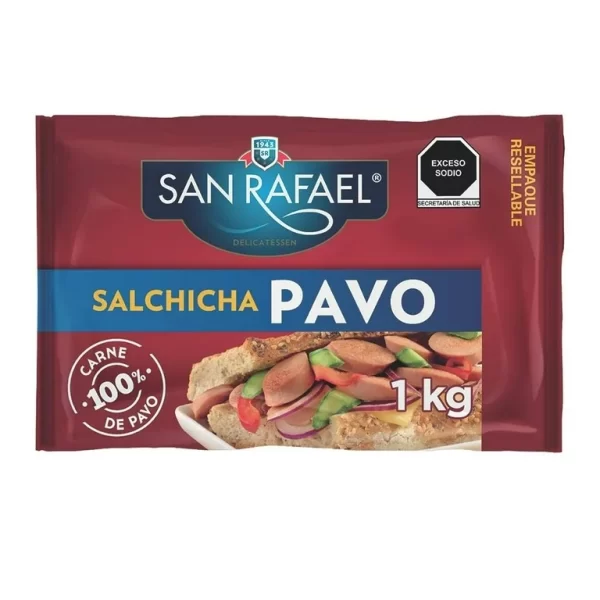 Salchicha de pavo San Rafael 1 kg