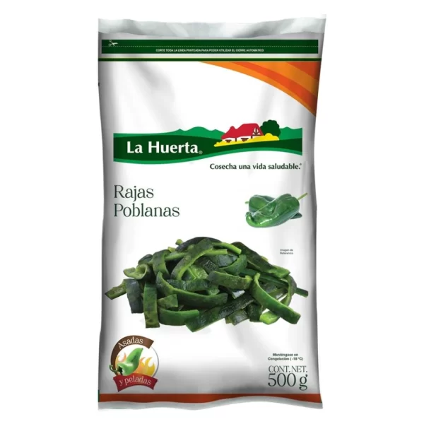 Chile En Rajas Poblanas La Huerta 500Gr