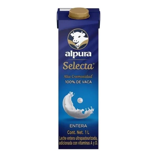 Leche Alpura Selecta Entera 1Lt