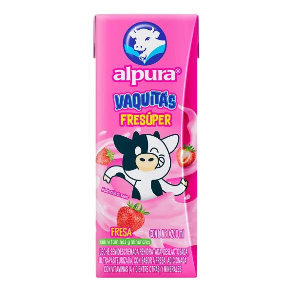 Malteada de Fresa Alpura Vaquitas 200ml