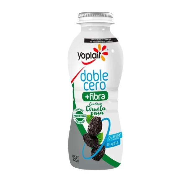 Yogurt Doble Cero + Fibra Ciruela Pasa Yoplait 220gr