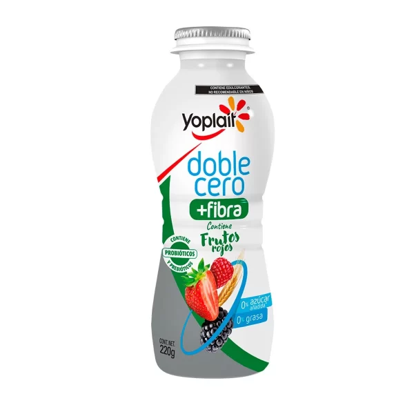 Yogurt Doble Cero + Fibra Frutos Rojos Yoplait 220gr